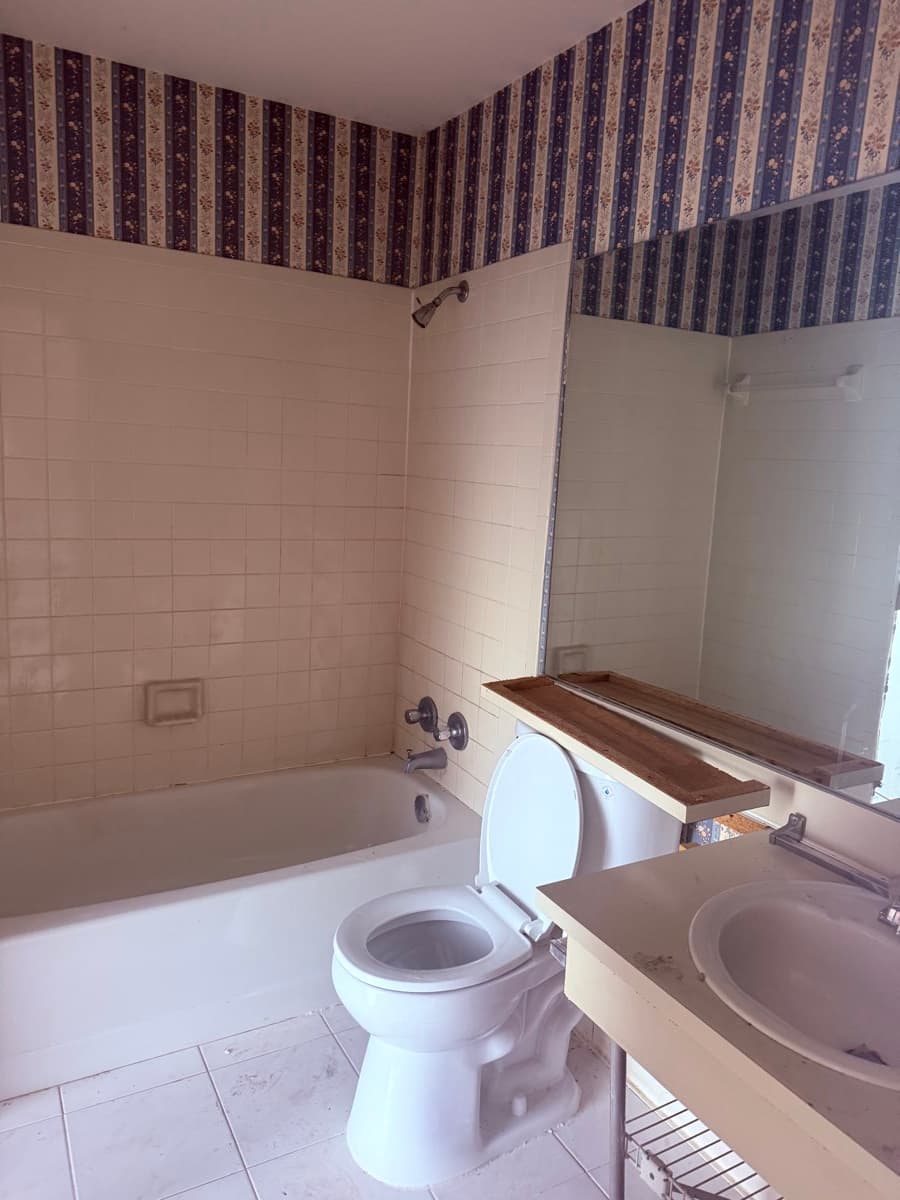 Before - Hall Bath Valve and Tile Repair