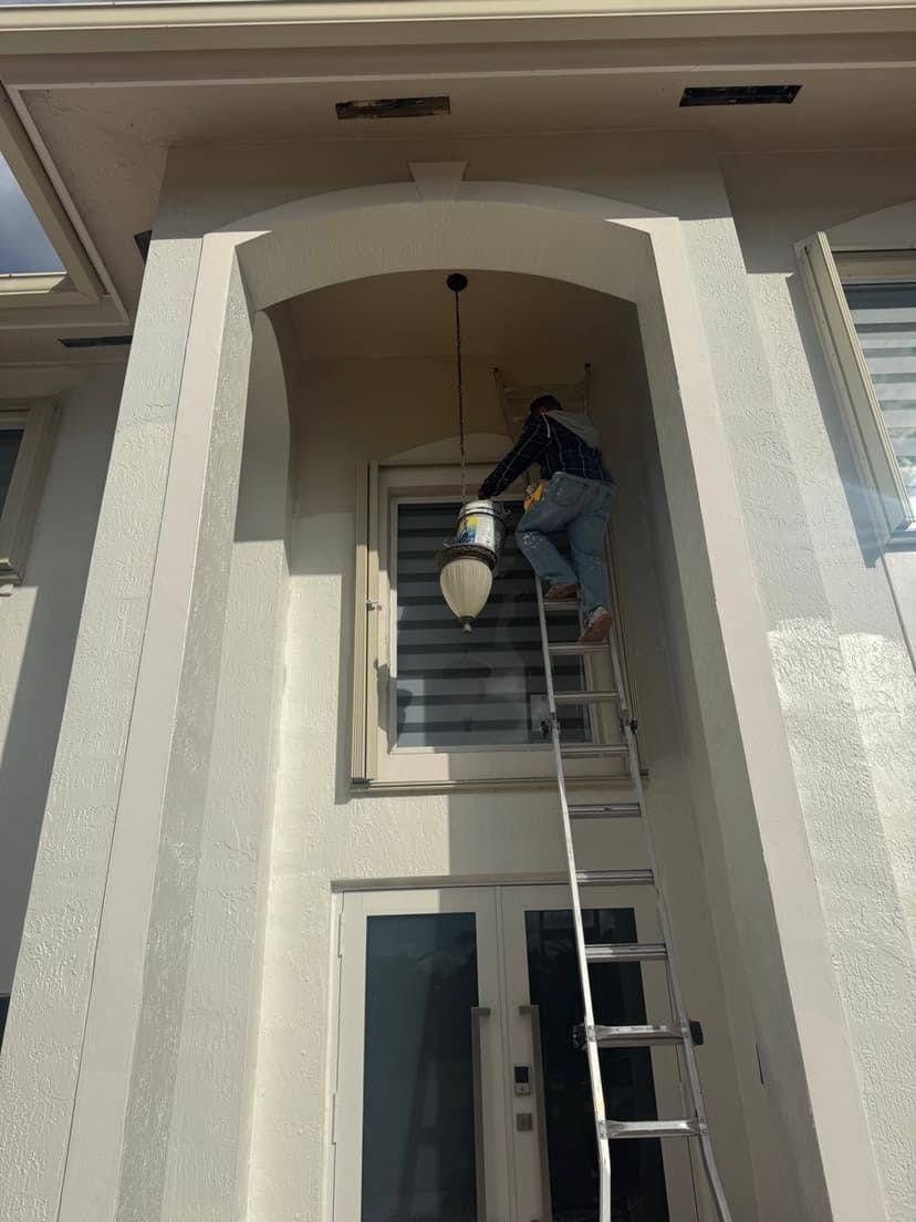 Front entrance after paint.