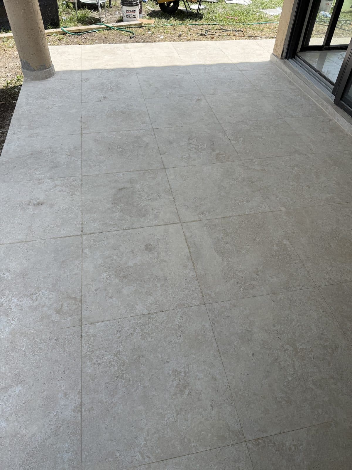 Covered Patio Tile, after, Miami-Dade