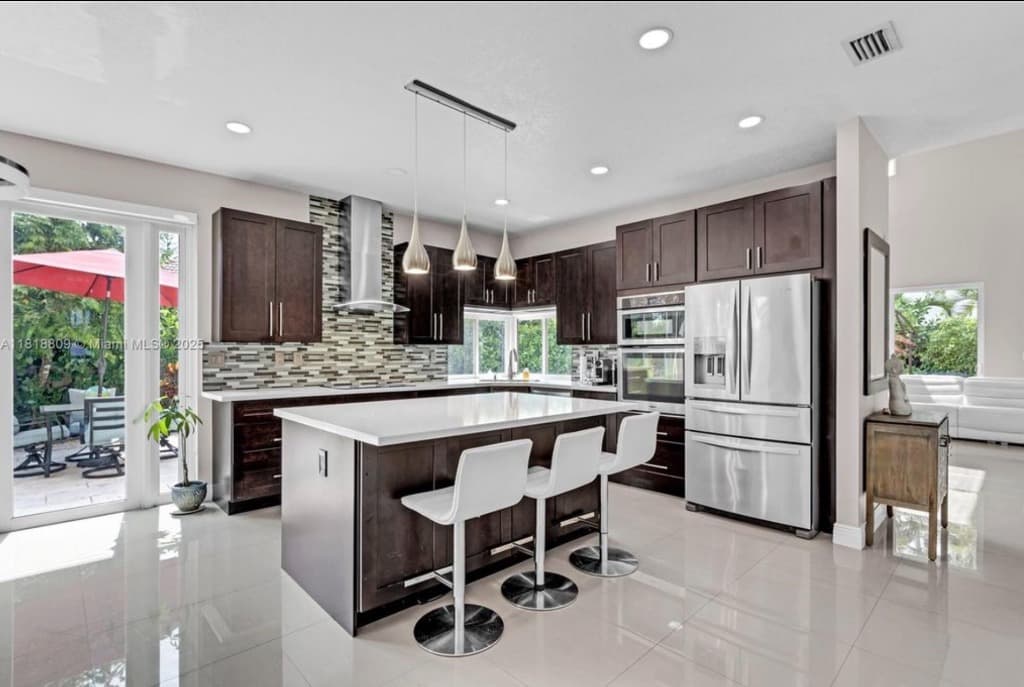 Two-Tone Kitchen Renovation, before, Lakes of the Meadow, Miami-Dade