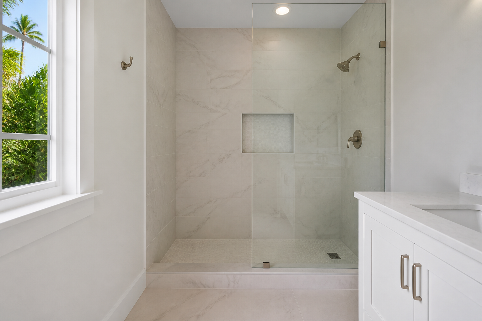 Tub-to-Shower Design Ideas for Small Miami Bathrooms
